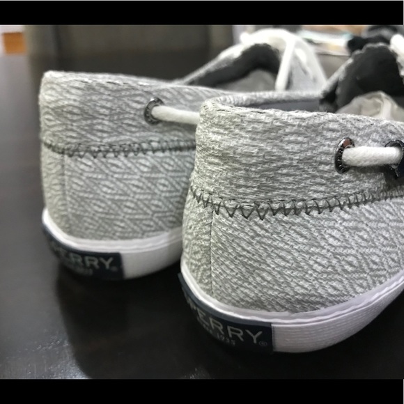 Sperry Top Sider Girls Sayel Grey Diamond Size 3.5 - Picture 5 of 8